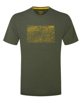 Rab Men's Syncrino Ridge Merino Tee Olive