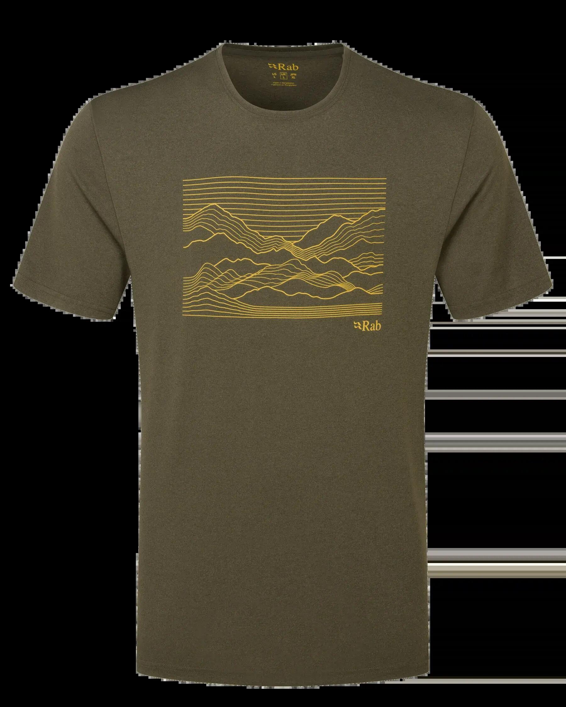 Rab Men's Mantle Outline Dry Fit Tee Army -  1
