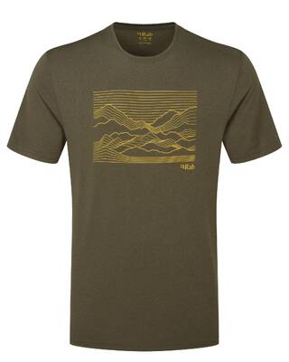 Rab Men's Mantle Outline Dry Fit Tee Army