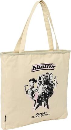 Sac fourre-tout beige grande capacité pour adulte, inspiré de la tournée K-Pop
