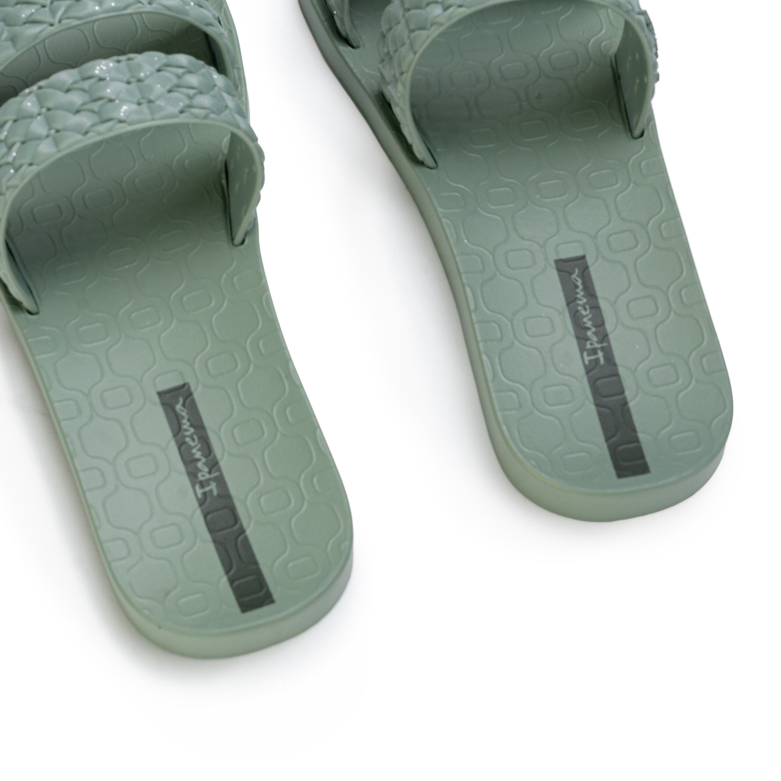 Dames slippers Ipanema Renda II groene gevlochten bandjes 3/7