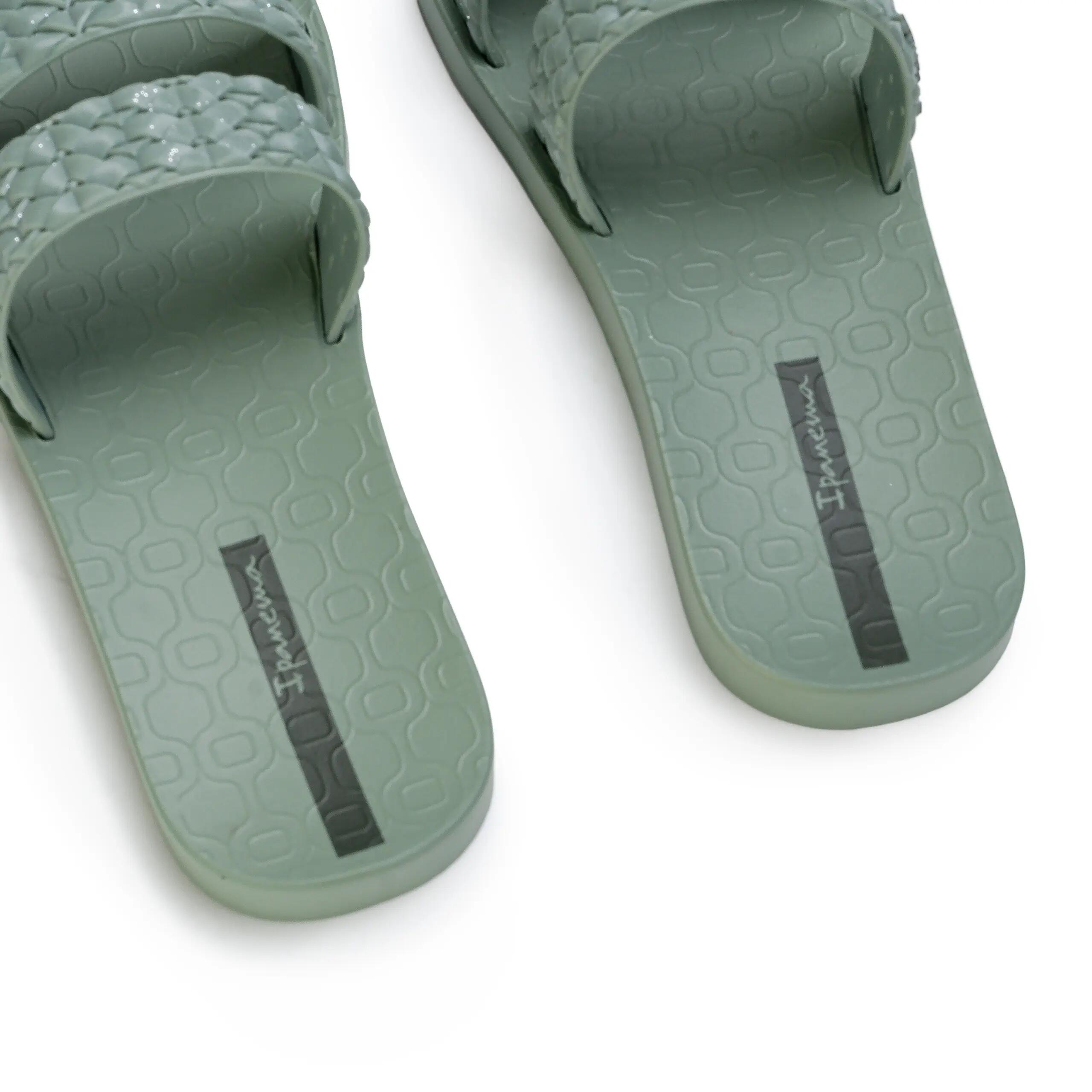 Dames slippers Ipanema Renda II groene gevlochten bandjes 3/7