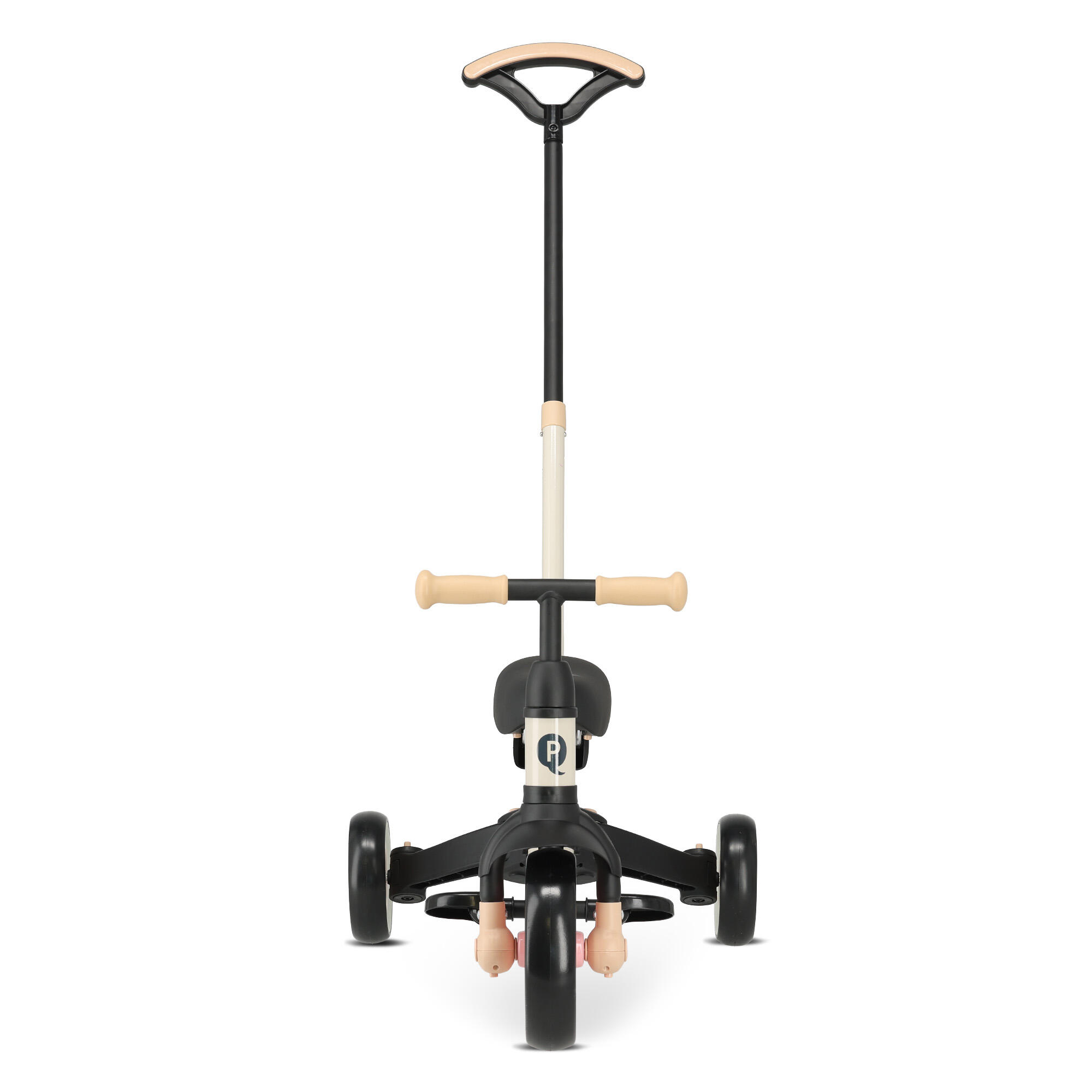 Tricycle Qplay Stager avec Barre Parentale - Tricycle Évolutif 3-en-1 - Rose 3/10