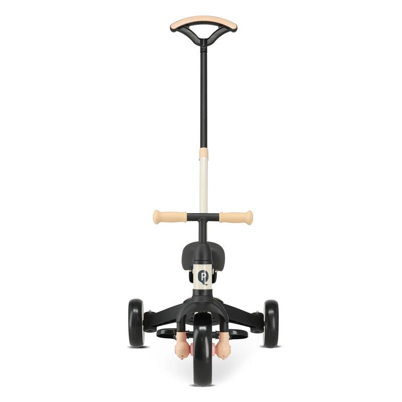 Tricicletă Qplay Stager cu Mâner pentru Împingere - Tricicletă 3 în 1 - Roz