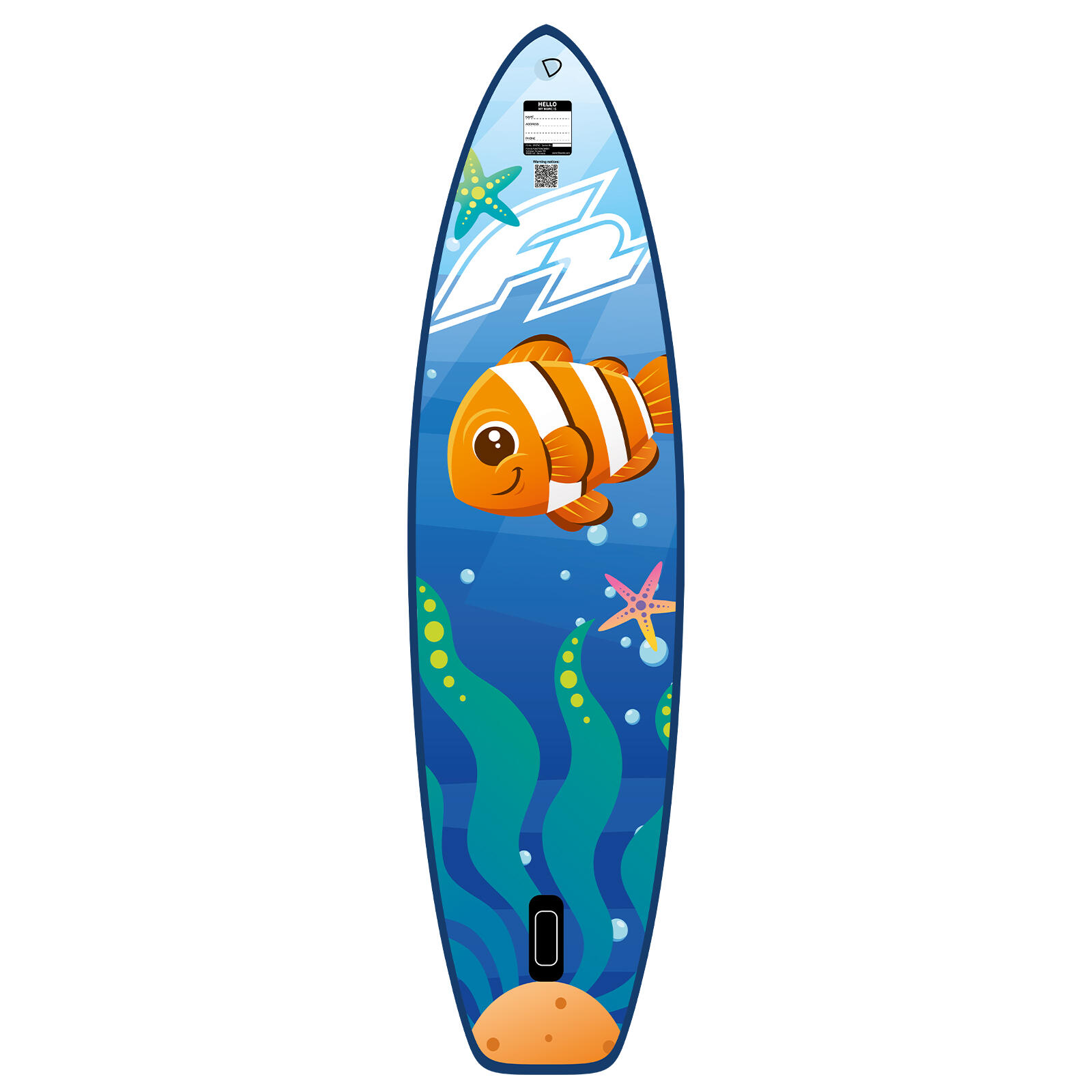 F2  SUP Stand Up Paddle Board Scuba Youth Board Only 280cm 9,2 Blau 3/7