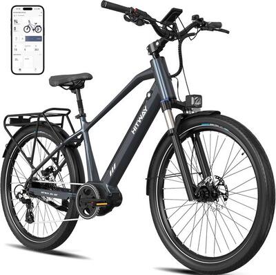 Elektrische stadsfiets middenmotor 75nm gps tracker bk33