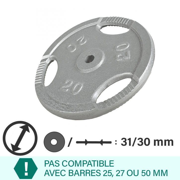 Disc din fontă ,argintiu, 30/31 mm