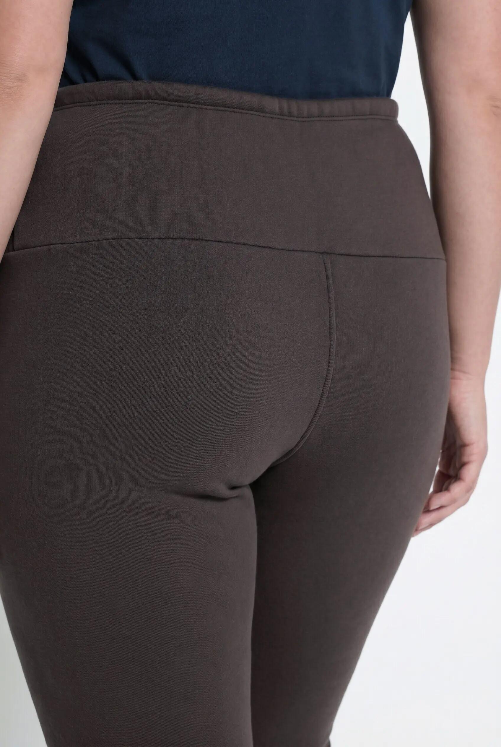 Dames Leggings voering van geweven bont extra warm hoge taille 4/13