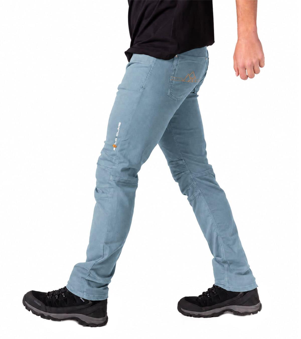 Calças Jeans De Escalada Pinto Homem Elásticas E Leves Azul-claro 5/5