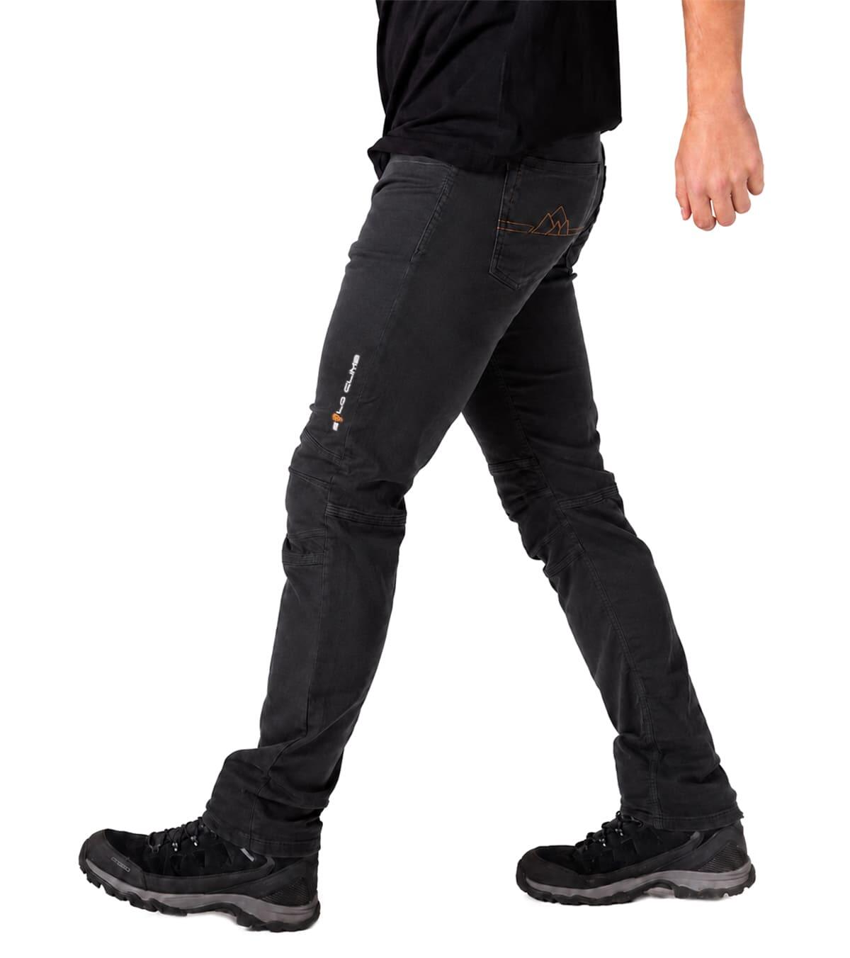 Calças Jeans De Escalada Pinto Homem Elásticas E Leves Preto 5/5