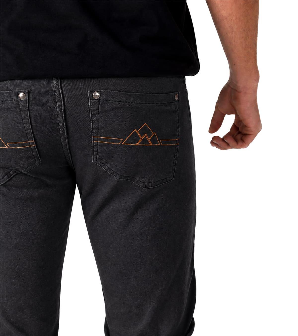 Calças Jeans De Escalada Pinto Homem Elásticas E Leves Preto 4/5