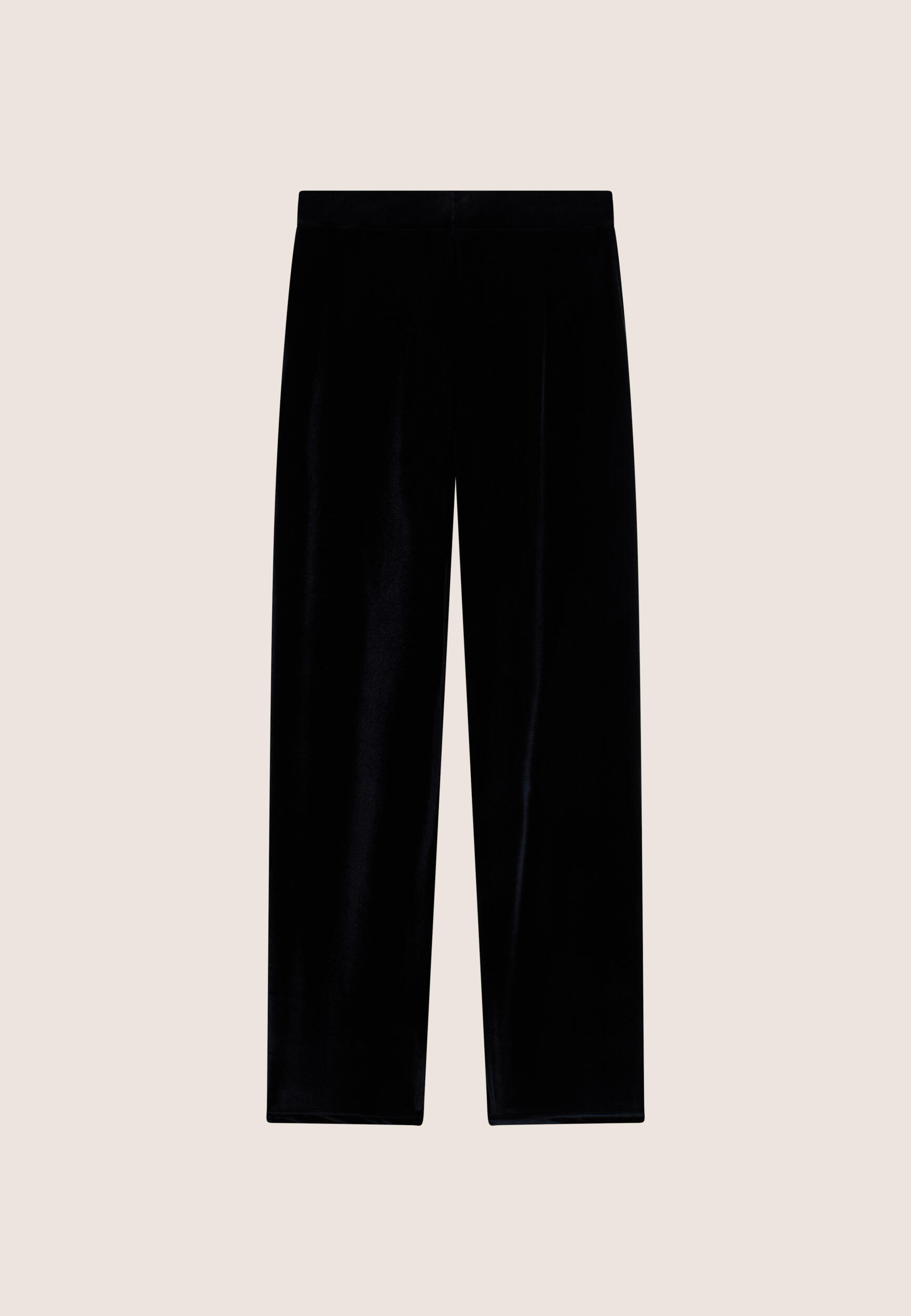 Pantaloni wide leg comfort da donna in tessuto lurex 2/3