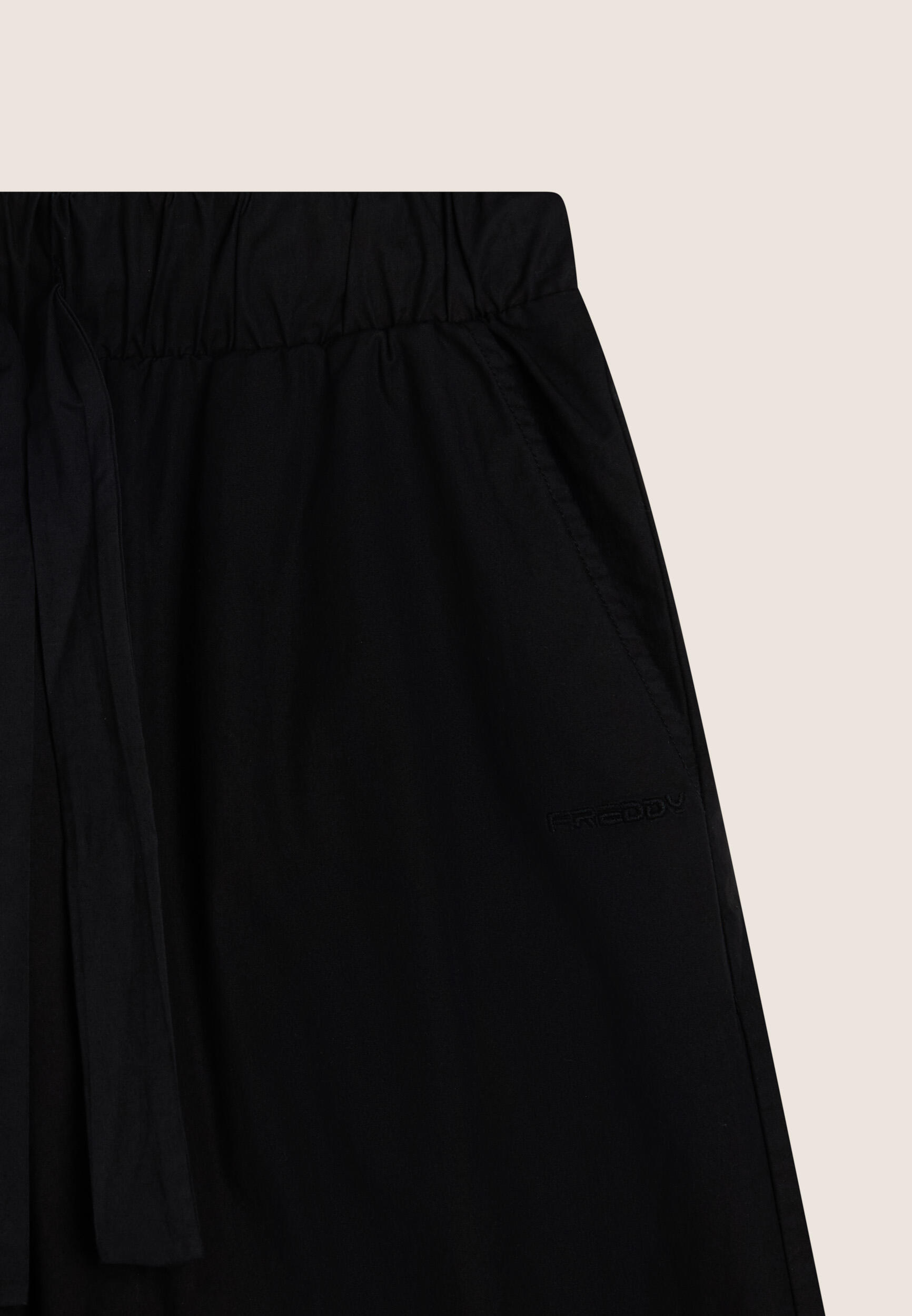 Pantaloni sportivi wide leg da donna in cotone stretch 3/3