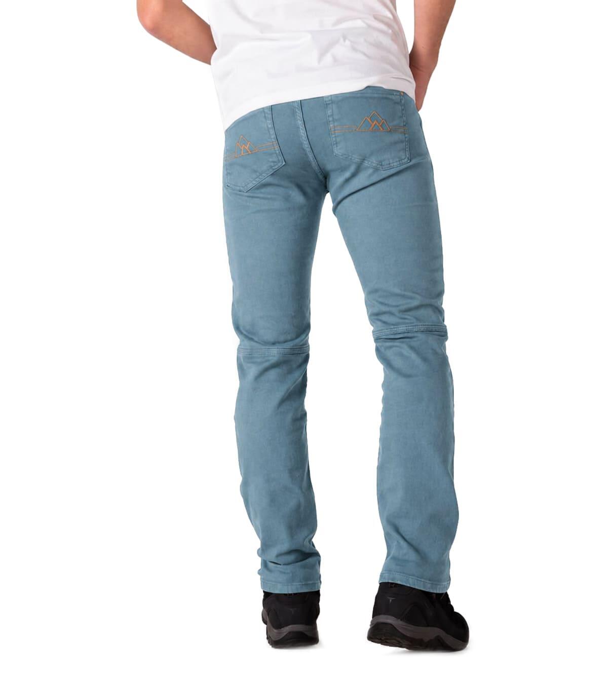 Calças Jeans De Escalada Pinto Homem Elásticas E Leves Azul-claro 2/5