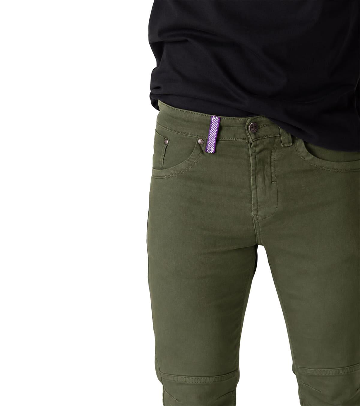 Calças Jeans De Escalada Pinto Homem Elásticas E Leves Verde 3/5