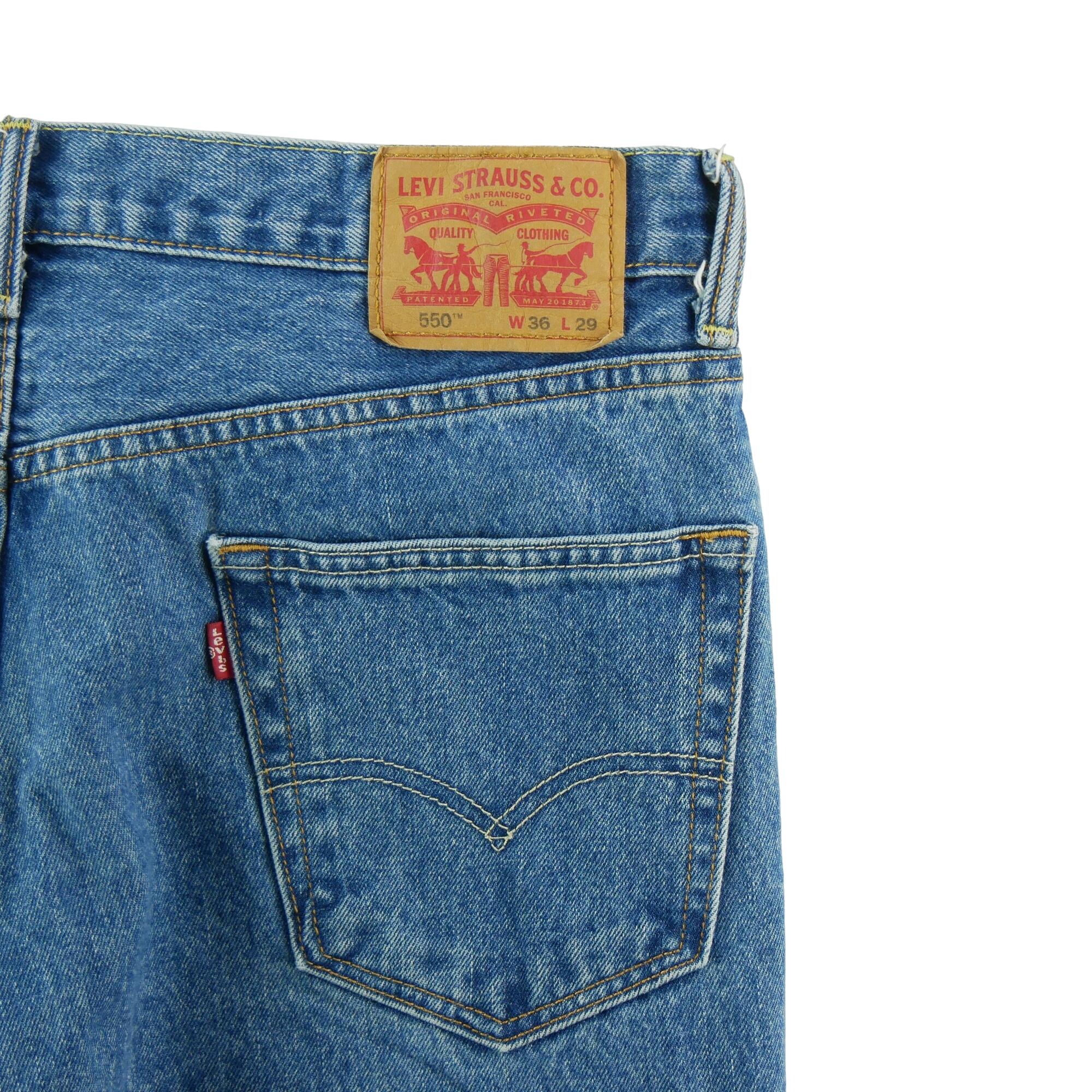 Segunda Vida - Jeans Hombre W36/L29 Levi Strauss 550 - Muy Bueno 7/7