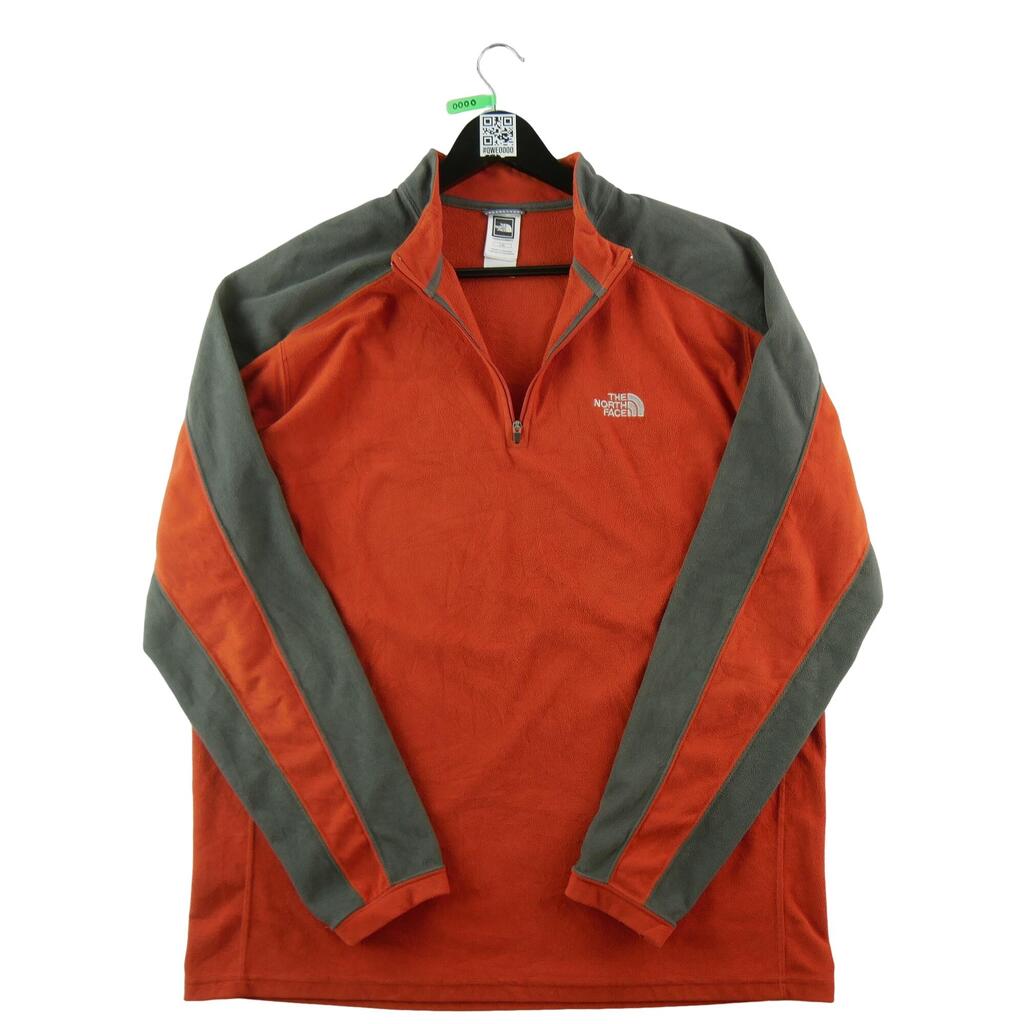 Second life - Men's The North Face Fleece Pullover Orange - Very good