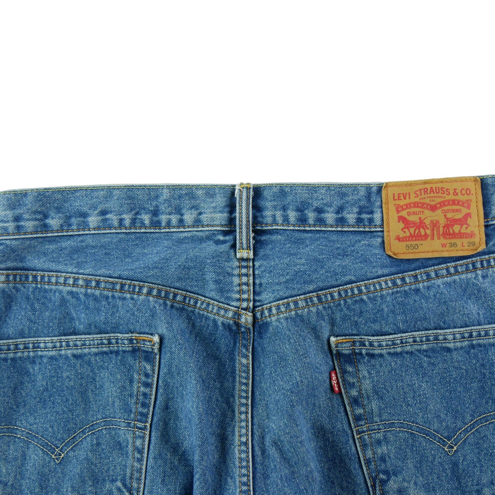 Segunda Vida - Jeans Hombre W36/L29 Levi Strauss 550 - Muy Bueno 4/7