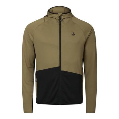 Heren assimilate vi stretch tussenlaag met capuchon en volledige rits