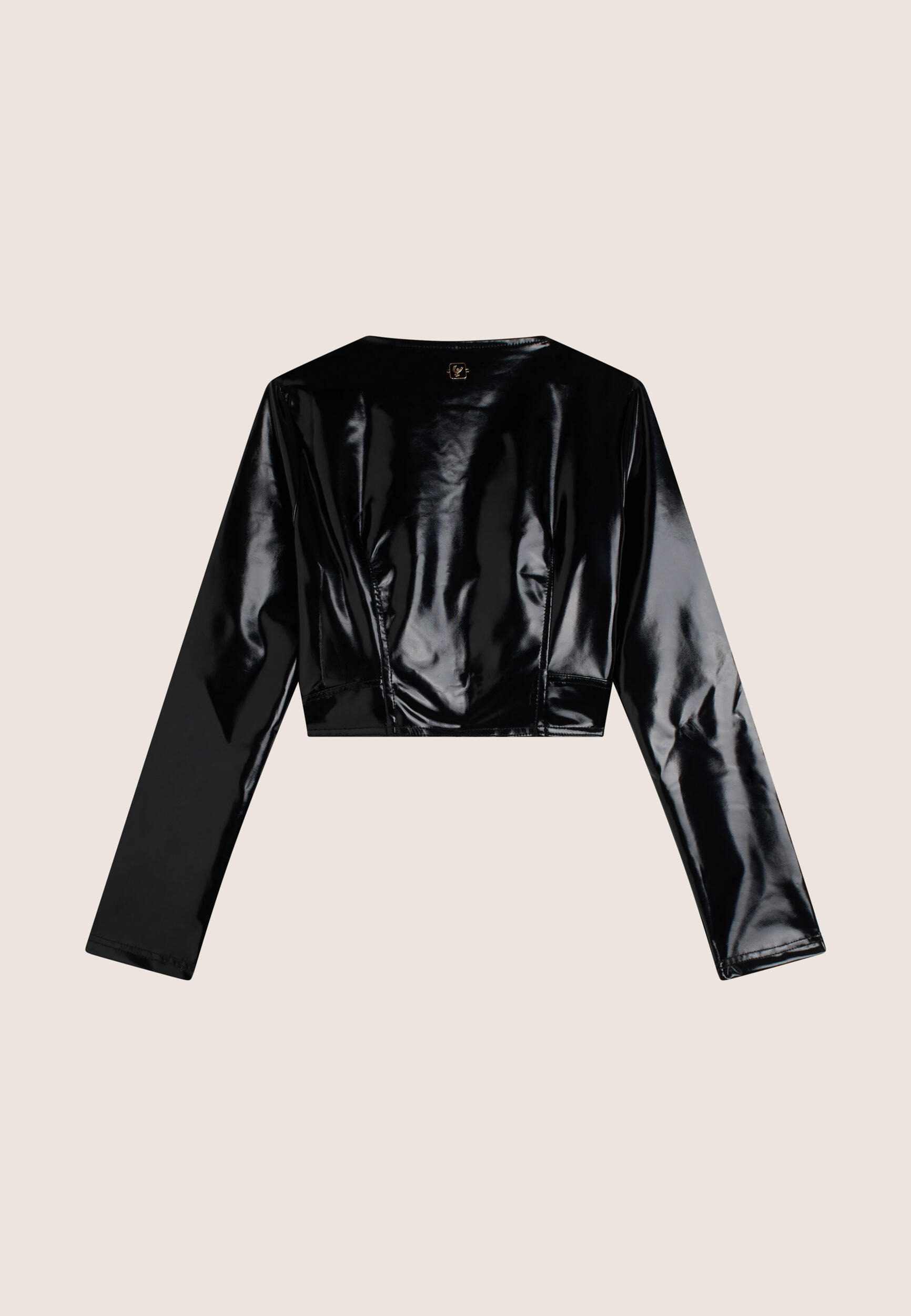 Giacca corta regular da donna con finish lucido 2/3