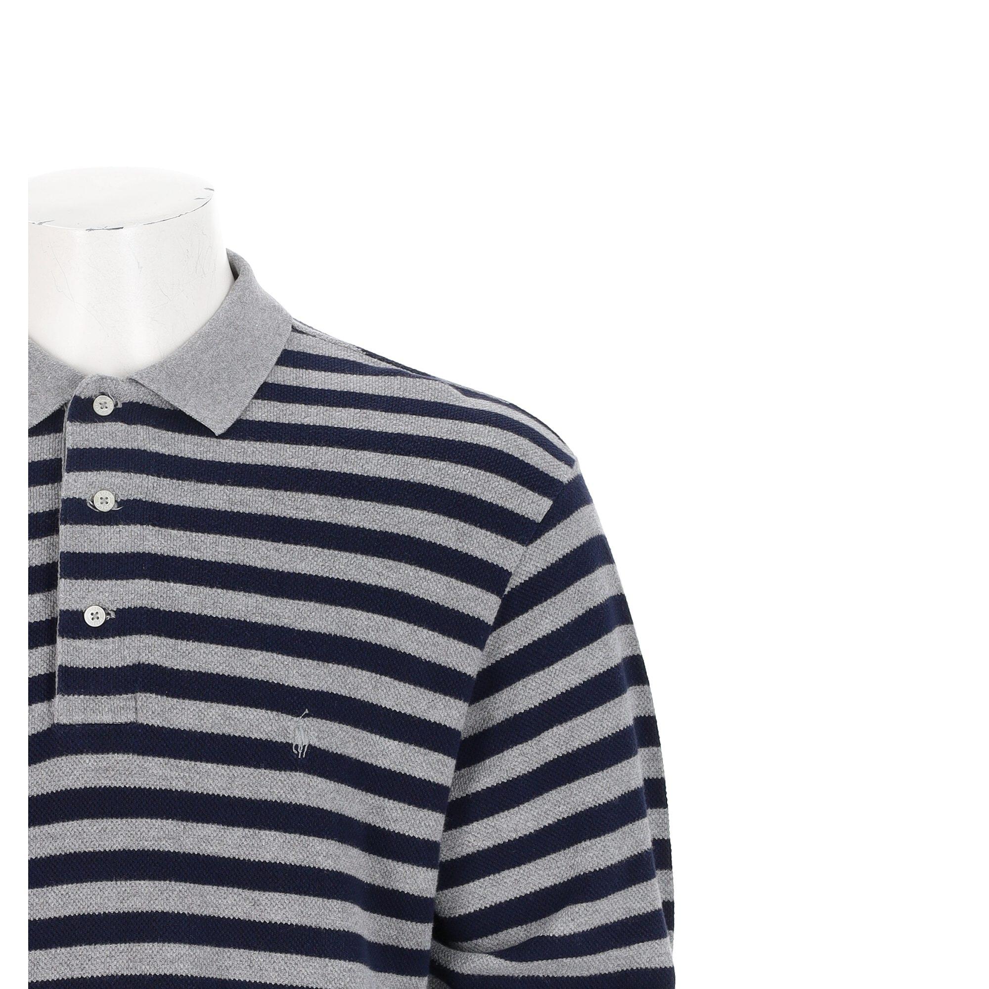 Seconde vie - Polo manches longues Homme Gris - Excellent 6/7