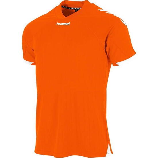 Hummel Fyn Maillot Manches Courtes Hommes - Orange / Blanc