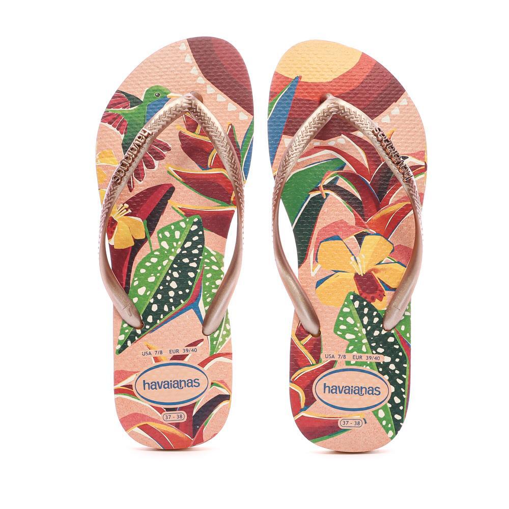 Tongs Rose Femme Havaianas Slim Tropical Peach 4/4