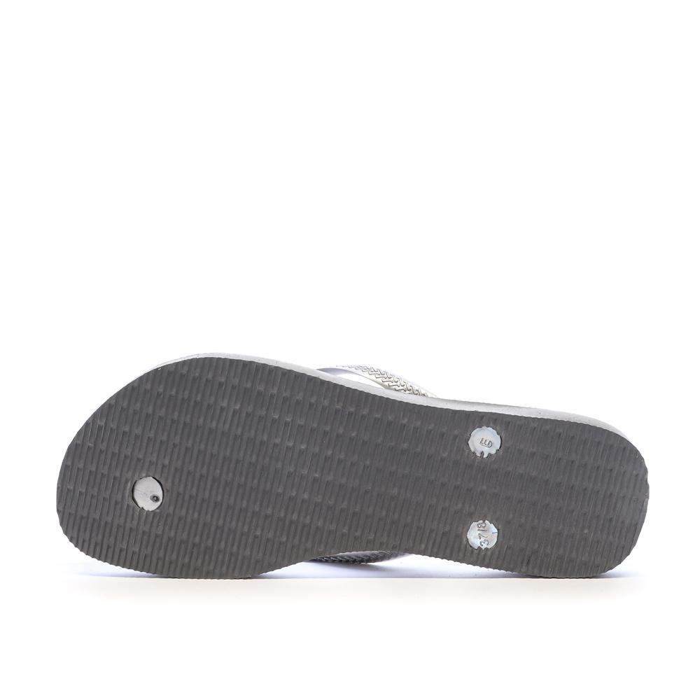 Tongs Gris Femme Havaianas Slim Logo Infradito 3/4