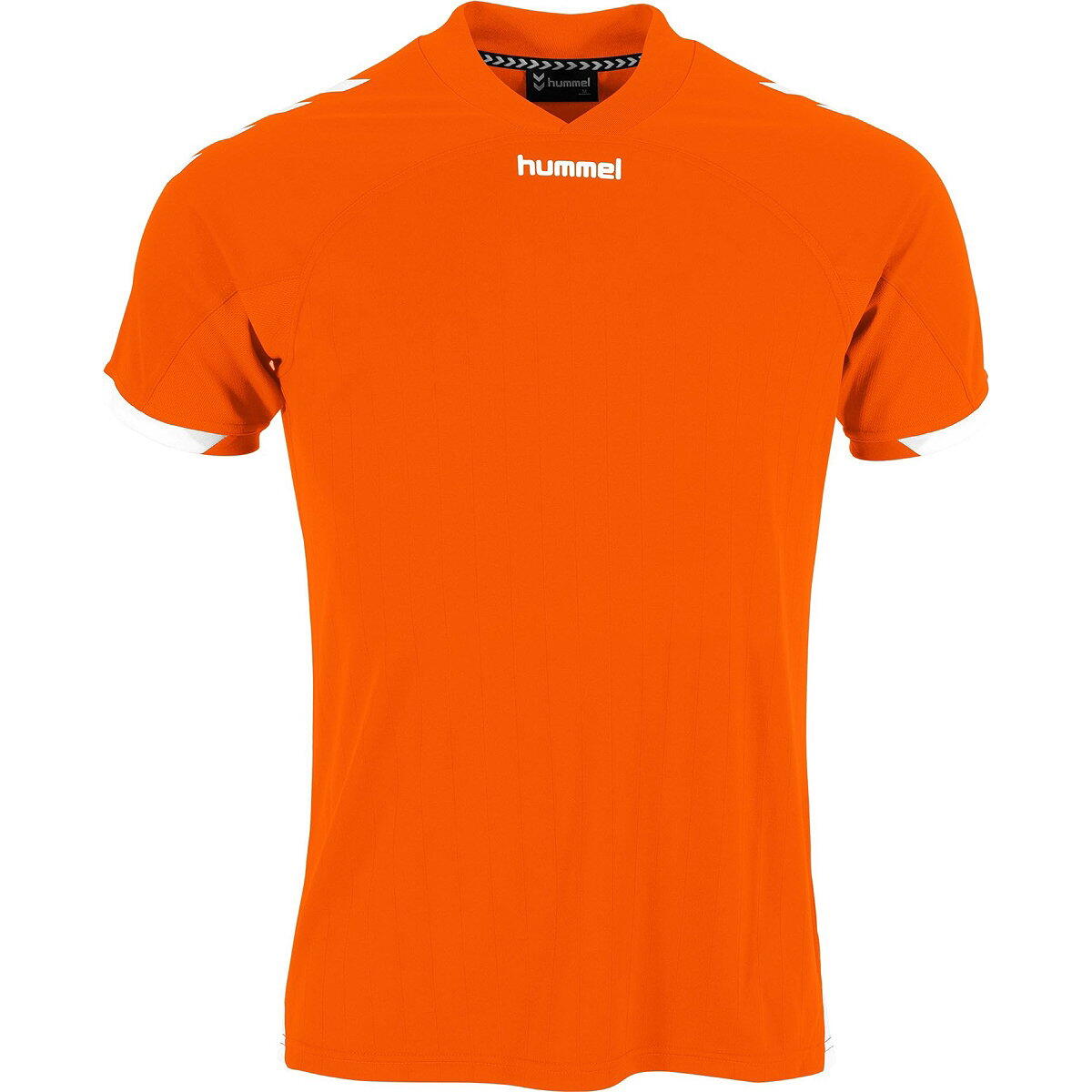 Hummel Fyn Maillot Manches Courtes Hommes - Orange / Blanc 3/3