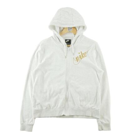 Refurbished - Nike Damen Hoodie mit Reißverschluss Weiß - In gutem Zustand