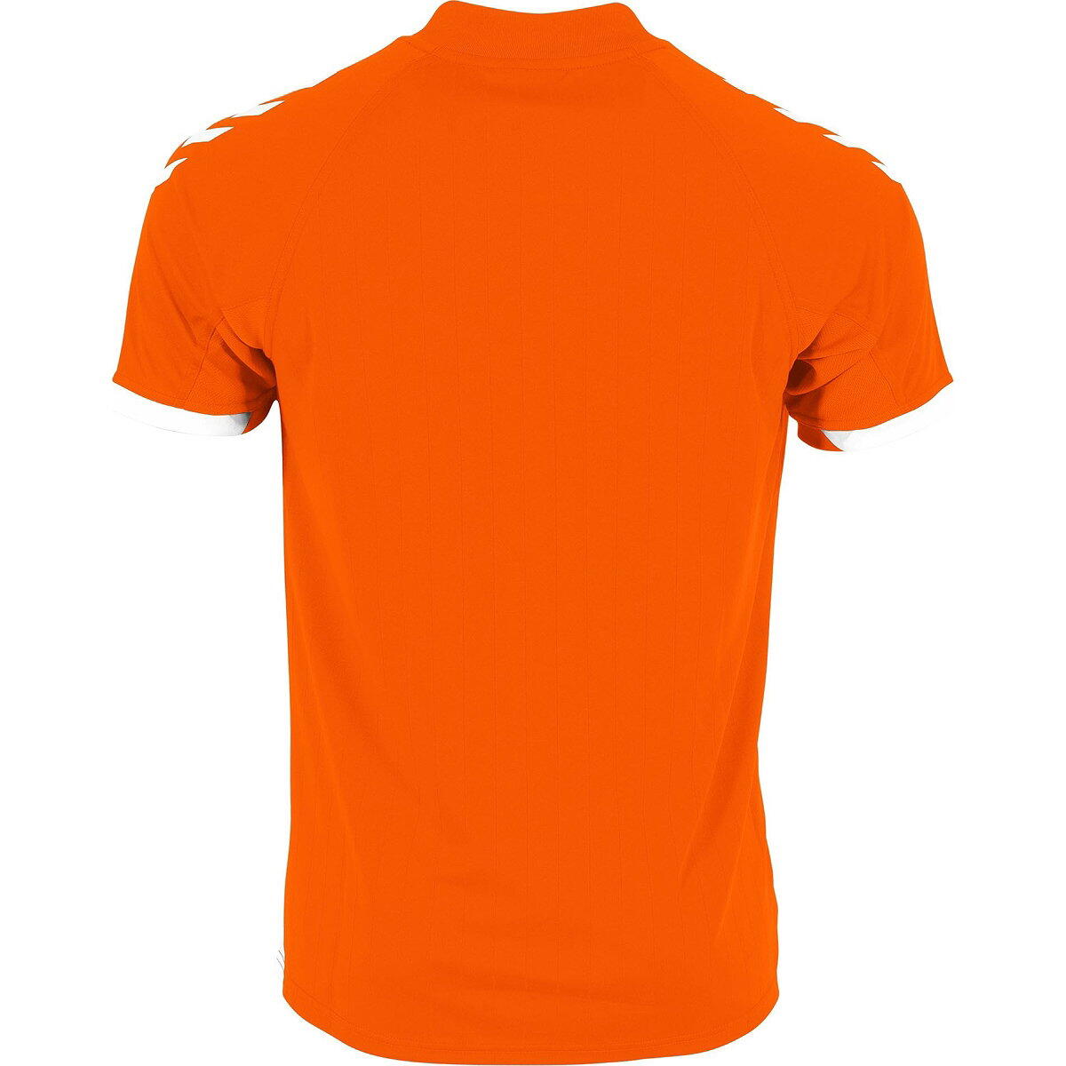 Hummel Fyn Maillot Manches Courtes Hommes - Orange / Blanc 2/3