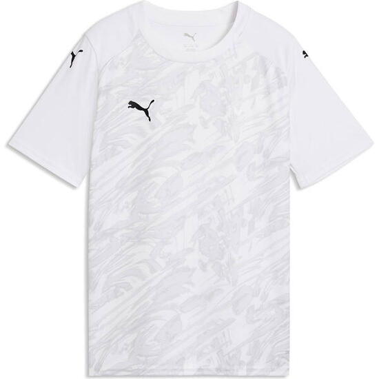 Puma Teamfinal Graphic Maillot Manches Courtes Enfants - Blanc