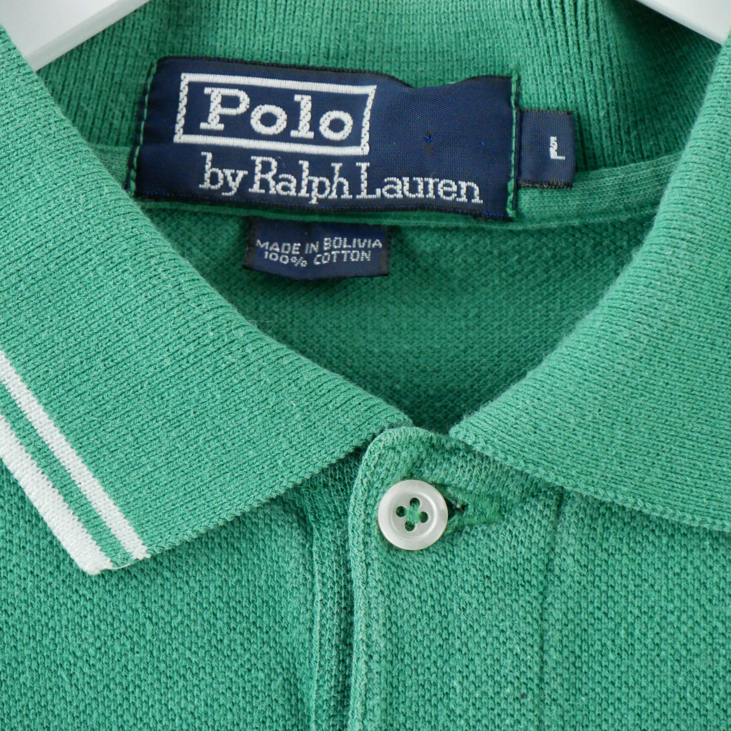 Tweedehands - Heren polo korte mouwen groen Polo Ralph Lauren - Zeer goede staat 5/5
