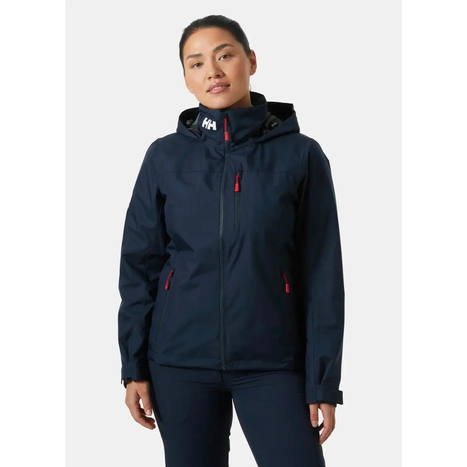 Casaco com capuz impermeável para mulheres Helly Hansen Crew 2.0 2/7