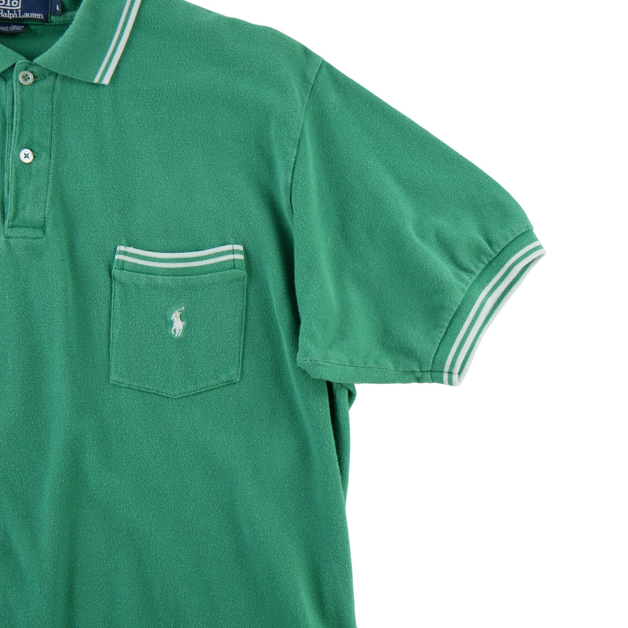 Tweedehands - Heren polo korte mouwen groen Polo Ralph Lauren - Zeer goede staat 4/5