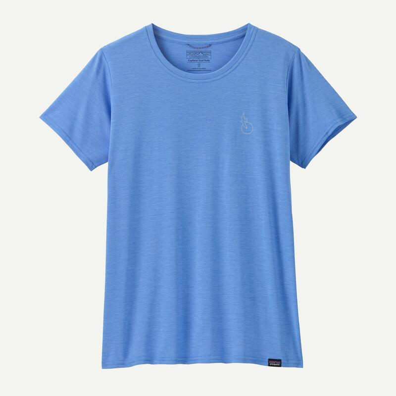Tricou - W Capilene Cool Daily Graphic Waters - Albastru deschis