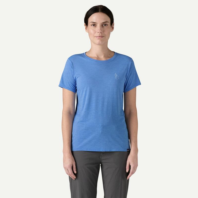 Tricou - W Capilene Cool Daily Graphic Waters - Albastru deschis
