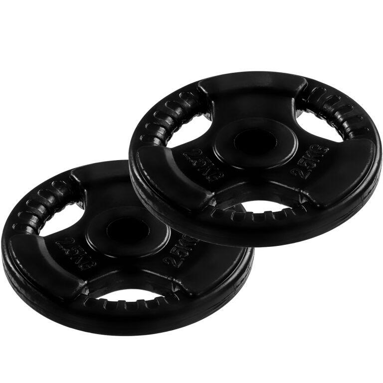 Haltera MOVIT®, greutate 35 Kg, discuri cu prindere, fonta