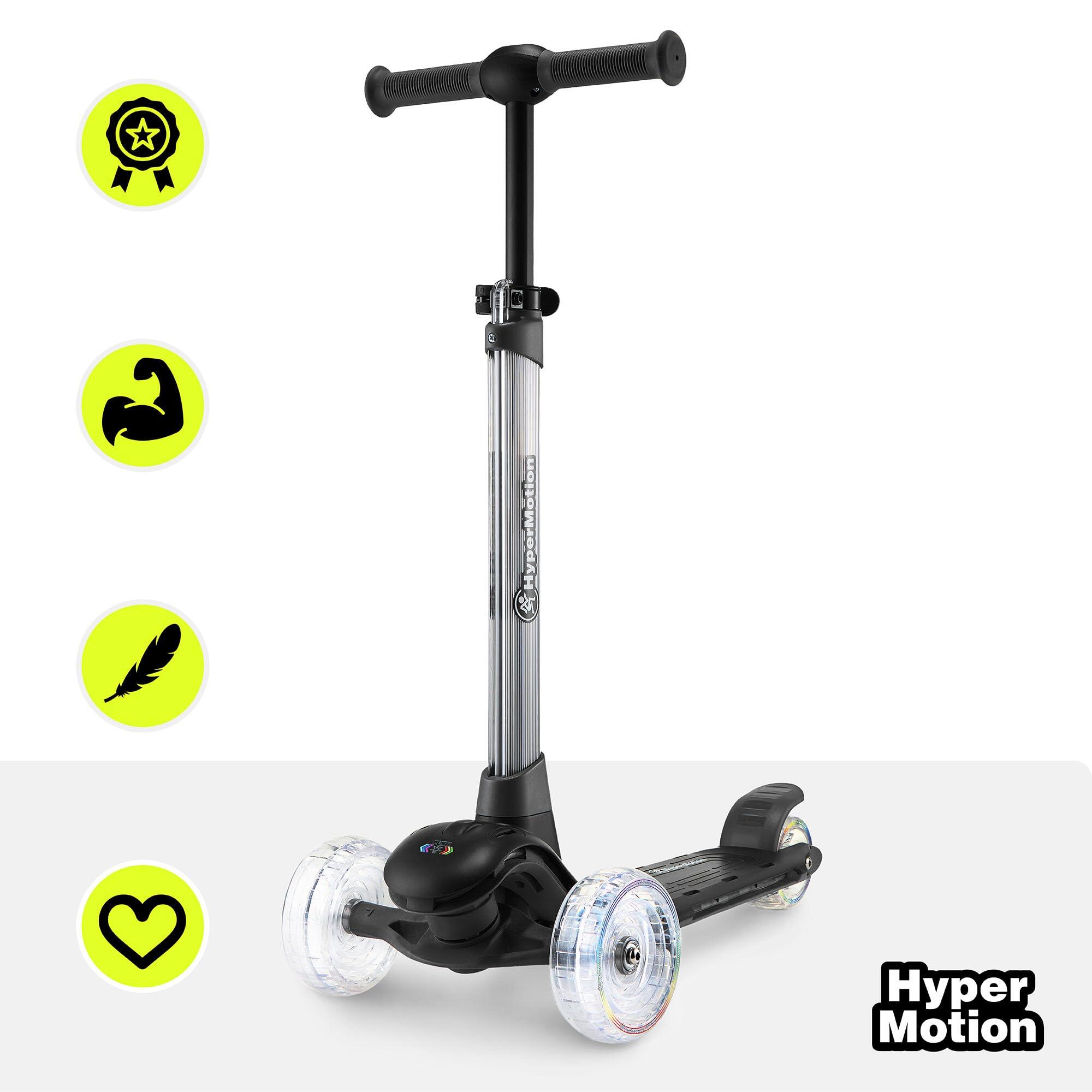 Trottinette enfant mixte 3 roues led, guidon réglable, hypermotion 2/11