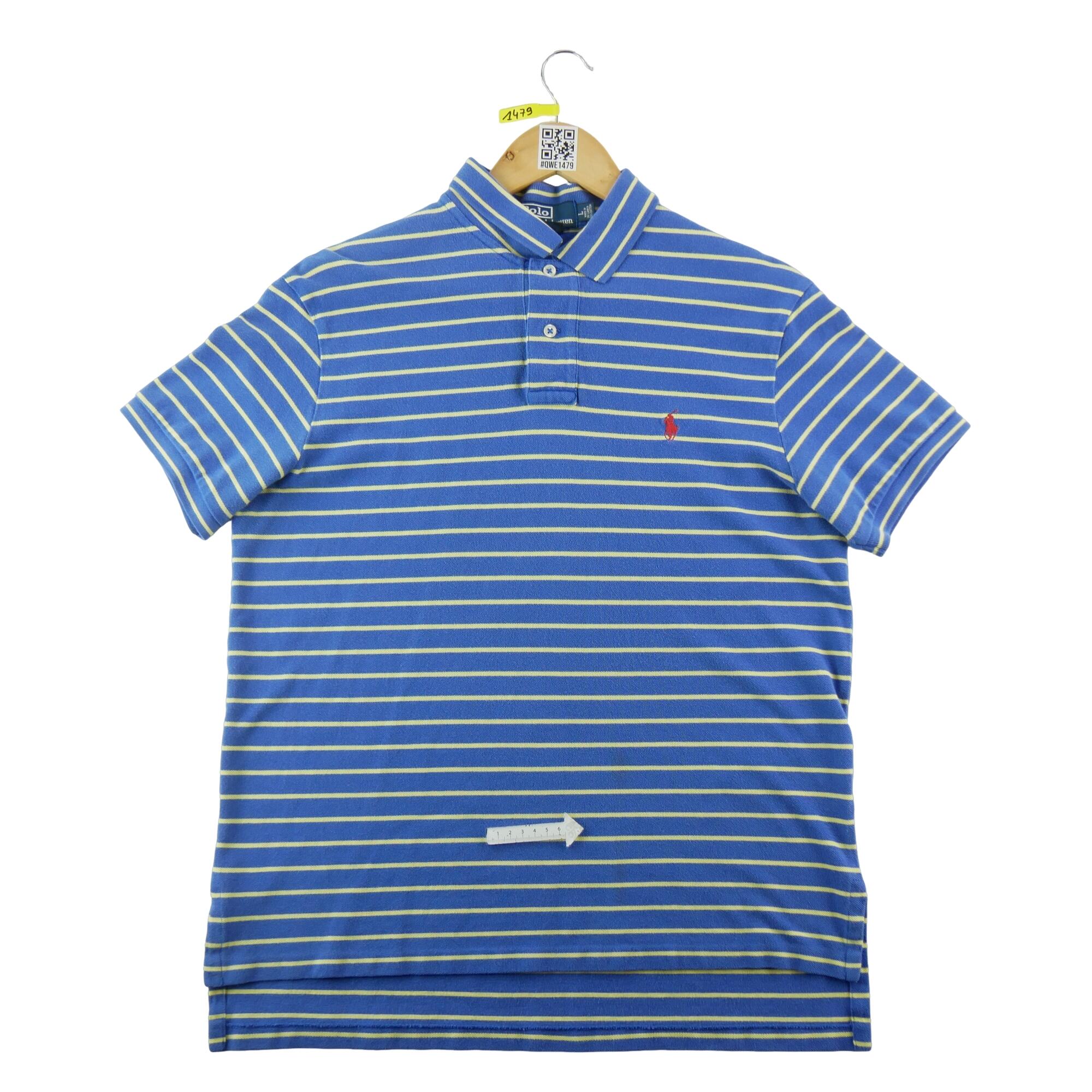 Tweedehands - Poloshirt korte mouw heren blauw - Goede staat 6/7