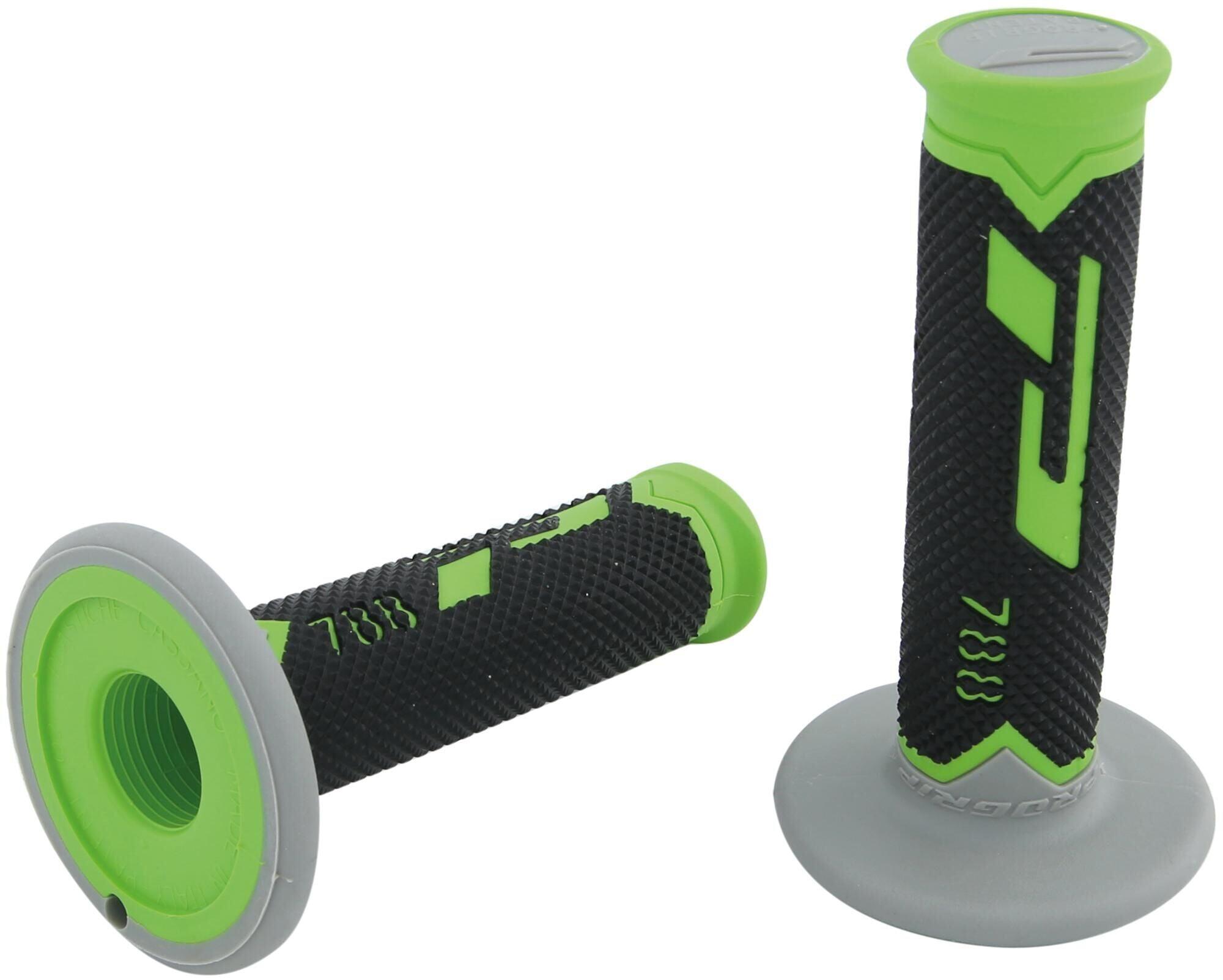 Chwyty Progrip 788 MX 115 mm zamknięte zielono-czarne