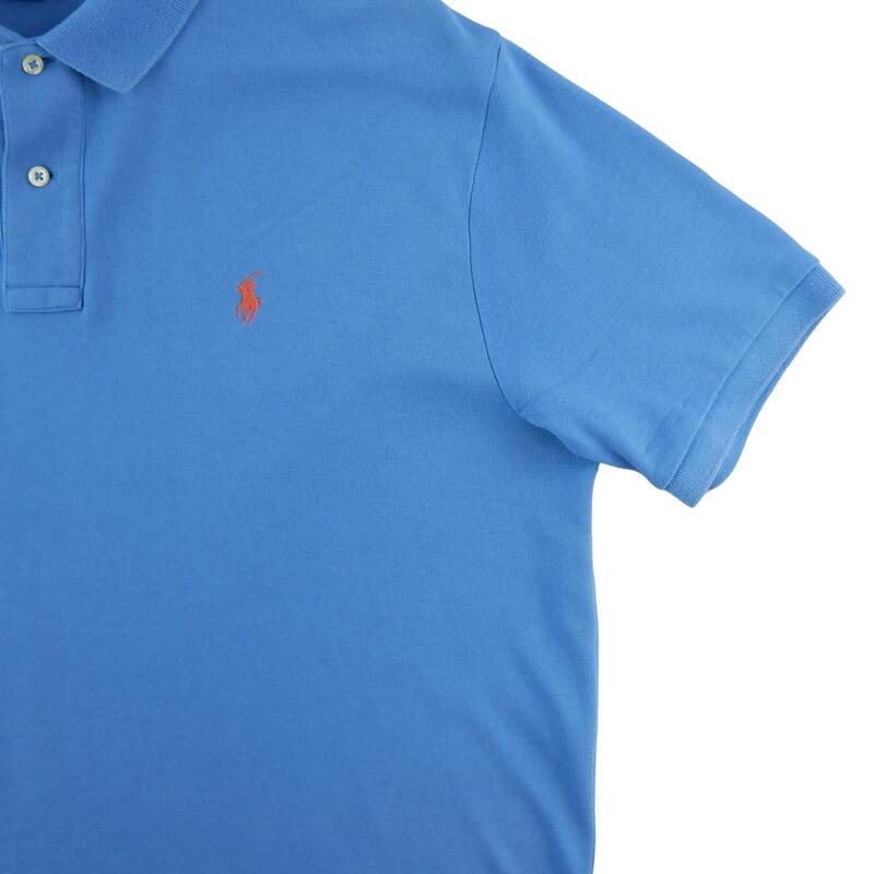 Polotronică Polo Ralph Lauren bărbați mânecă scurtă bleu clair