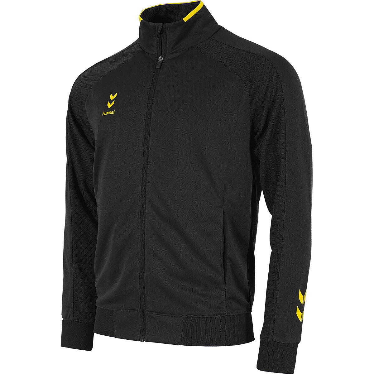 Hummel Tulsa Polyesterjacke Herren - Schwarz, Gelb - XL 2/5