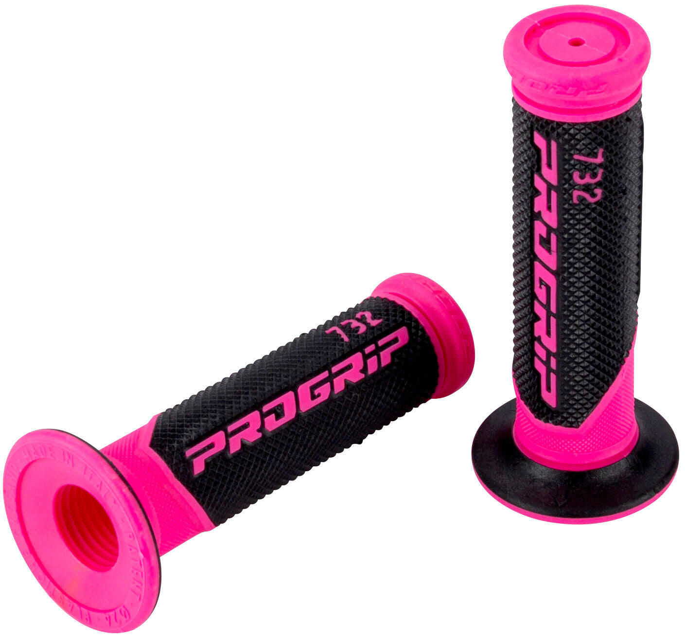 Chwyty Progrip 732 125 mm zamknięte czarno-różowe, para