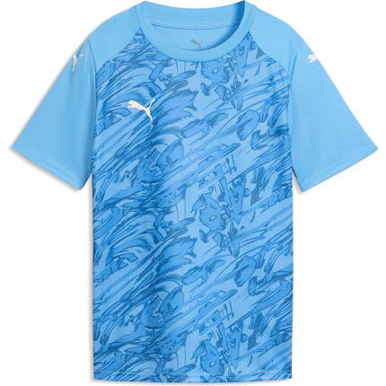 Puma Teamfinal Graphic Maillot Manches Courtes Enfants - Bleu ciel