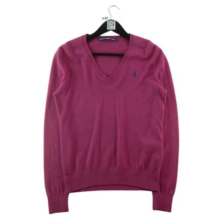 Seconde vie - Pull Femme Col V Violet - Excellent