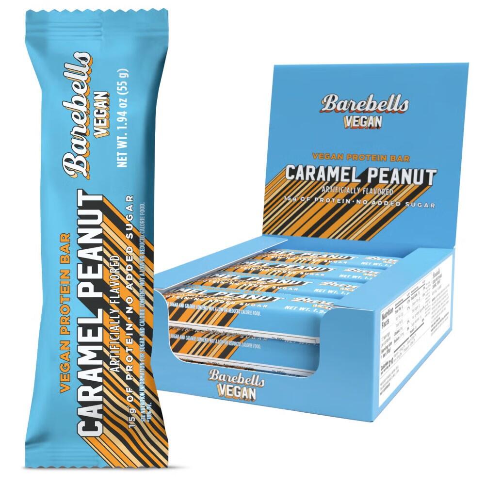 Barebells Vegan Protein Bar 55g x12 Caramel Peanut