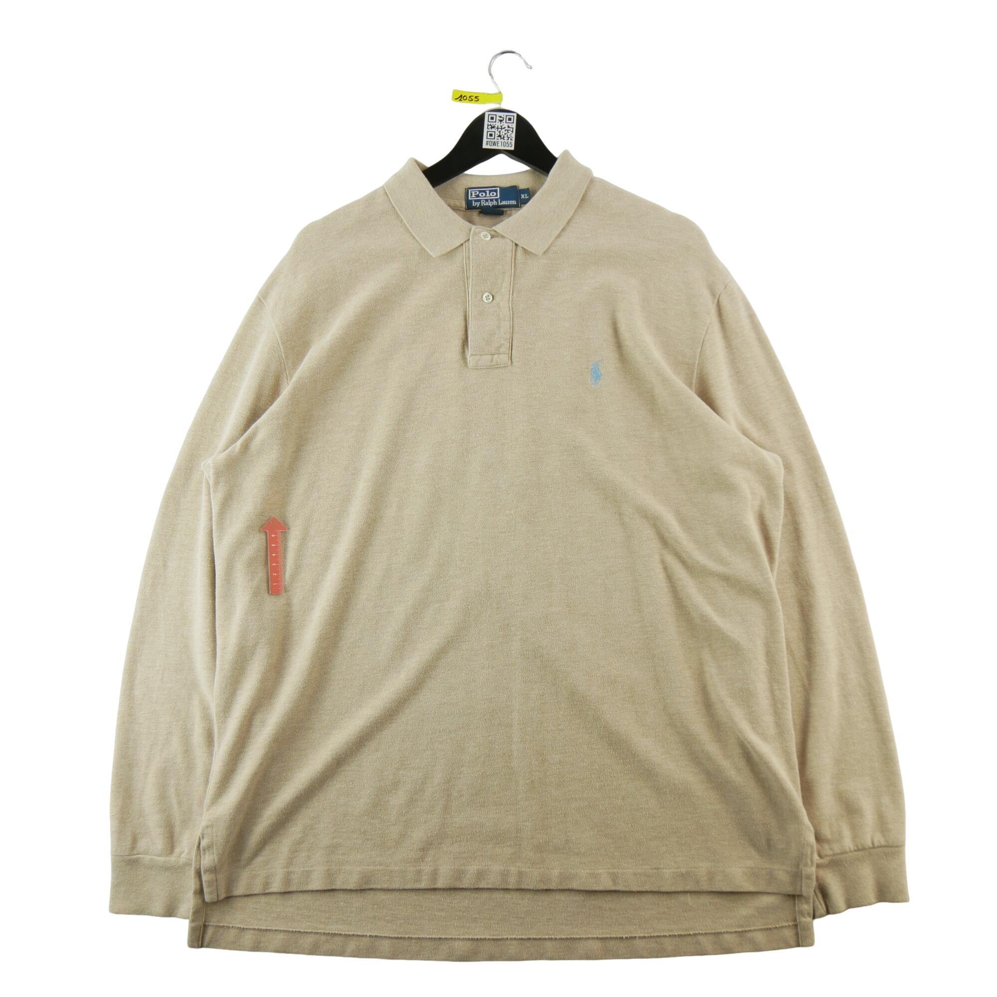Segunda Vida - Polo Ralph Lauren hombre manga larga para golf beige - Bueno 4/7