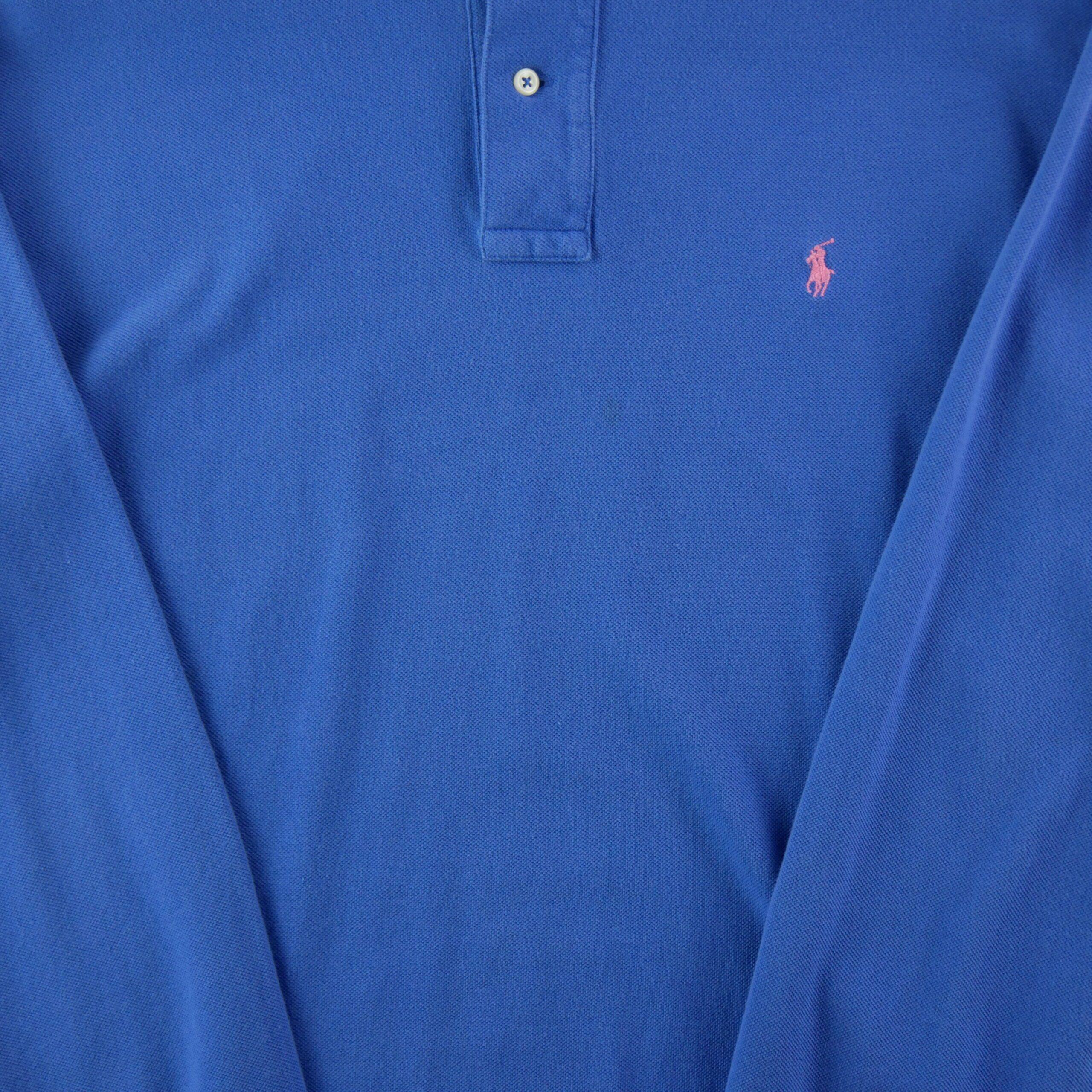 Poloshirt lange mouwen voor heren blauw Polo Ralph Lauren 4/7