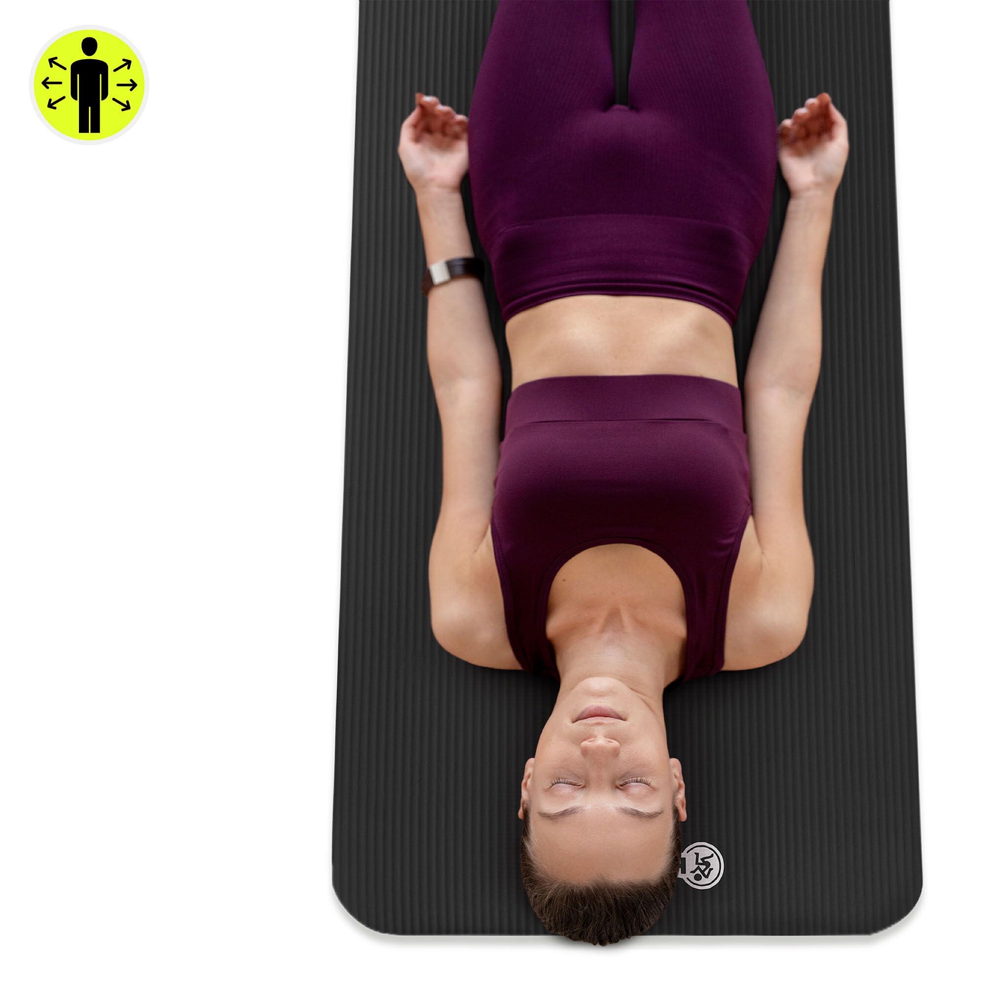 Esterilla de yoga y fitness - ocio - lisa - NBR 8 mm - Negro 7/10